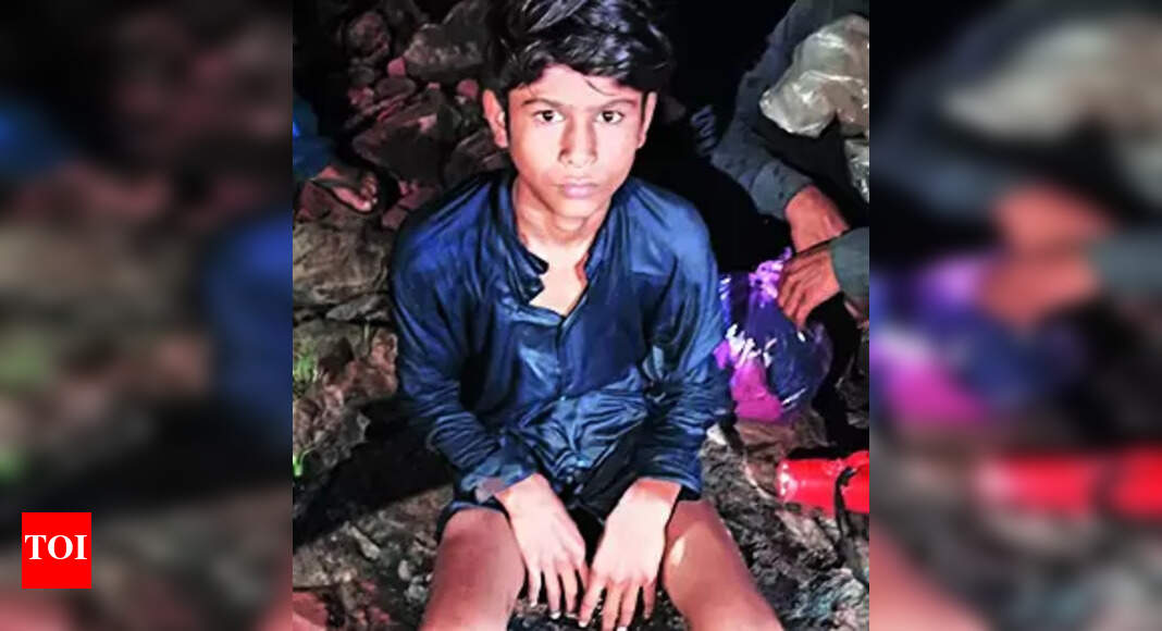 Boy Trapped In River, Rescued By Cops | Bhopal News - Times of India