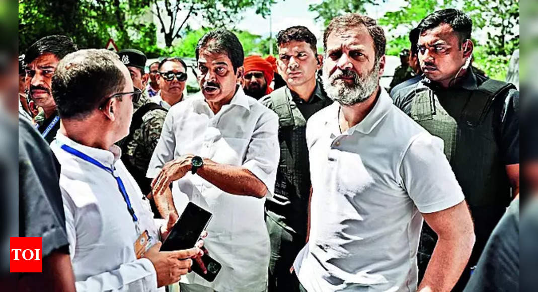 Rahul Gandhi’s Road Trip In Manipur Cut Short By Cops | Guwahati News ...