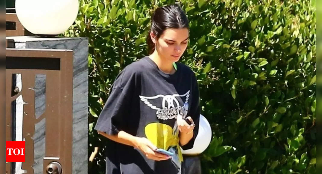 Kendall Jenner experiments with punk in ripped leggings and chunky