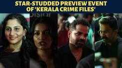 Aju Varghese, Anaswara Rajan, Vinay Fort, and others spotted during Kerala Crime Files preview
