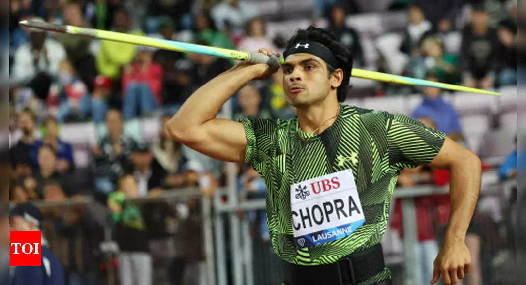 Neeraj Chopra wins in Lausanne to clinch back-to-back Diamond League titles | More sports News – Times of India