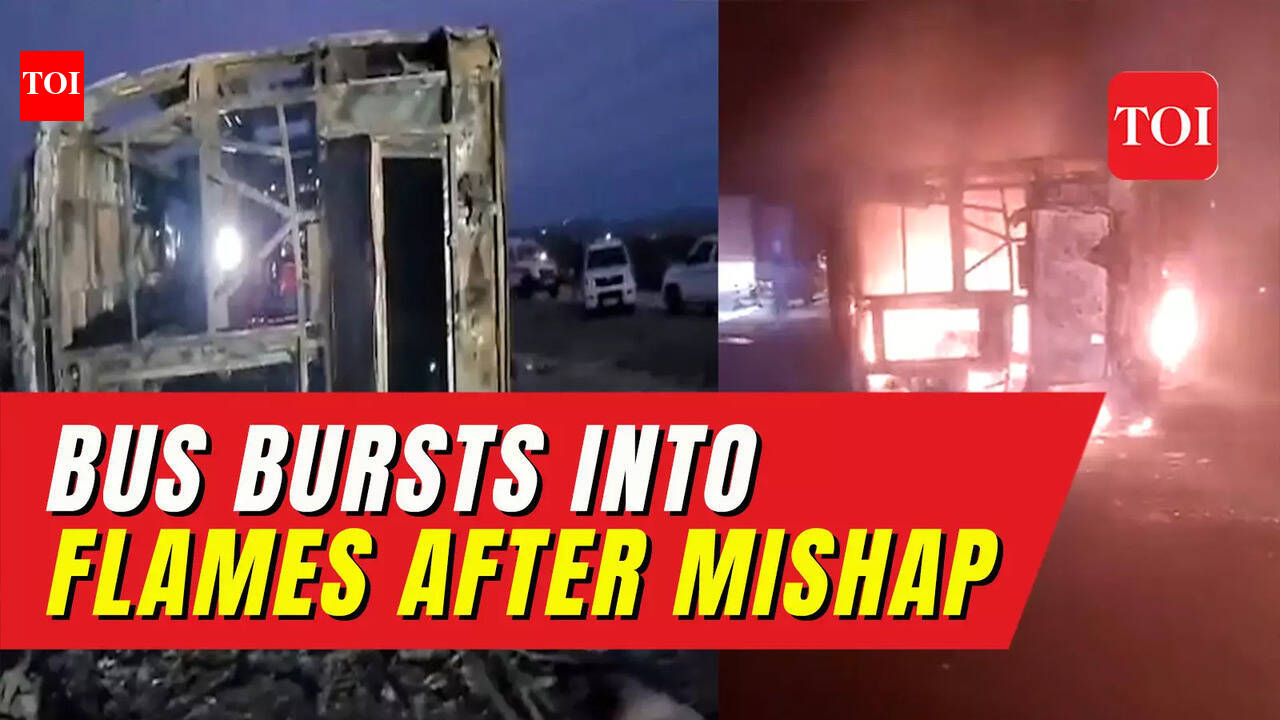 25 passengers burnt to death after bus catches fire on Mumbai-Nagpur ...