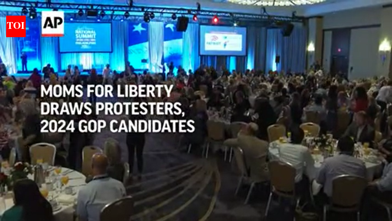 Moms For Liberty draws protesters, 2024 GOP candidates