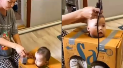 Wom​an’s innovative idea to cut toddler’s hair impresses netizens