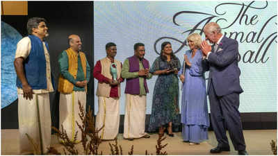 King Charles and Queen Camilla give environmental award to Indian conservationists