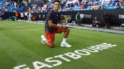 Francisco Cerundolo first Argentine to win an ATP tour grass title in 28 years