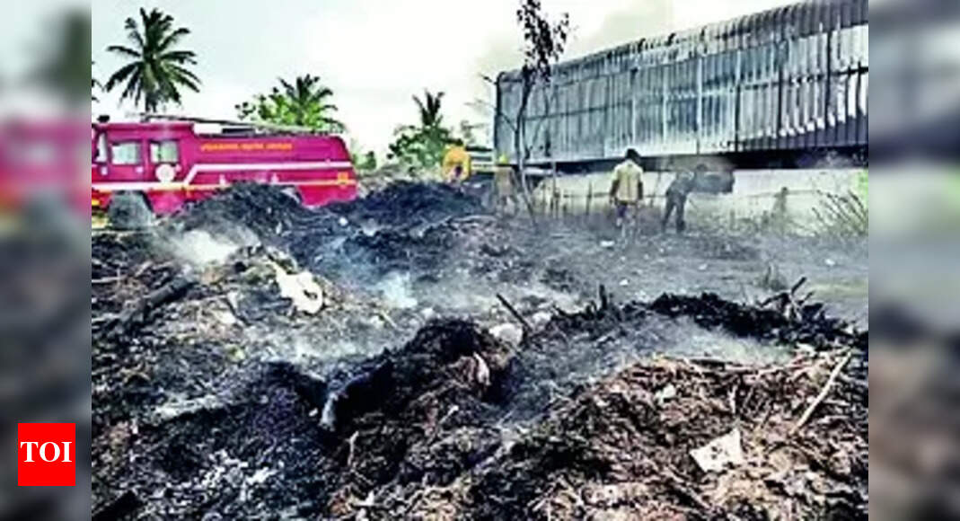 Fire Engulfs Waste Processing Unit | Coimbatore News - Times of India