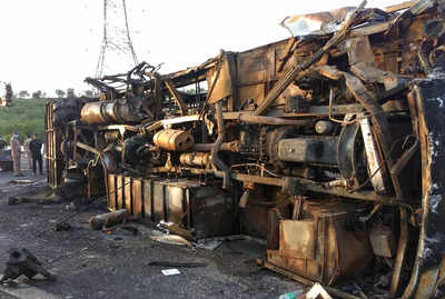 Maharashtra bus fire: 'There were 2 loud explosions, everything was over in 10 mins'