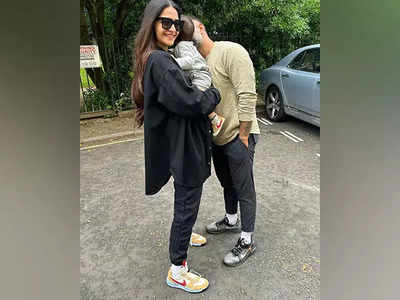 Cuteness Alert! Sonam Kapoor, son Vayu wear matching sneakers