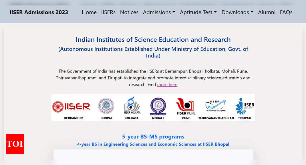 IISER Aptitude Test Results 2023 releasing tomorrow @ iiseradmission.in, details here