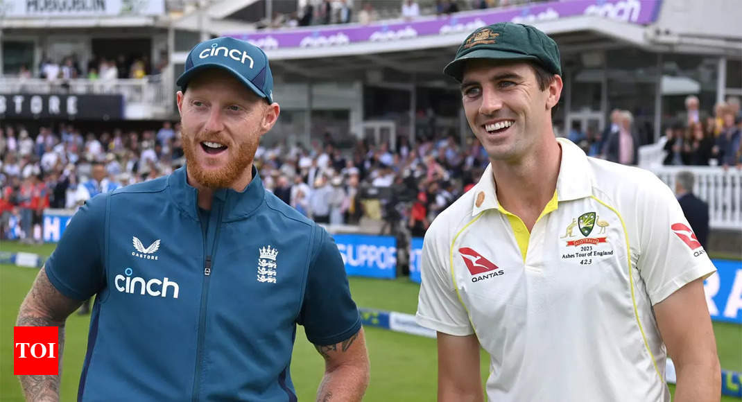 Pat Cummins: Watch: Ben Stokes' superb catch to dismiss Pat Cummins in 5th  Ashes Test