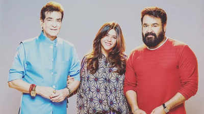Ekta Kapoor shares a happy picture with Mohanlal, says 'Excited to be working with the actor par excellence'