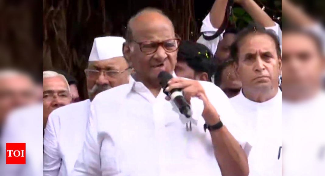 Sharad Pawar In Karad Need To Fight Forces Creating Communal Divide India News Times Of India 8714