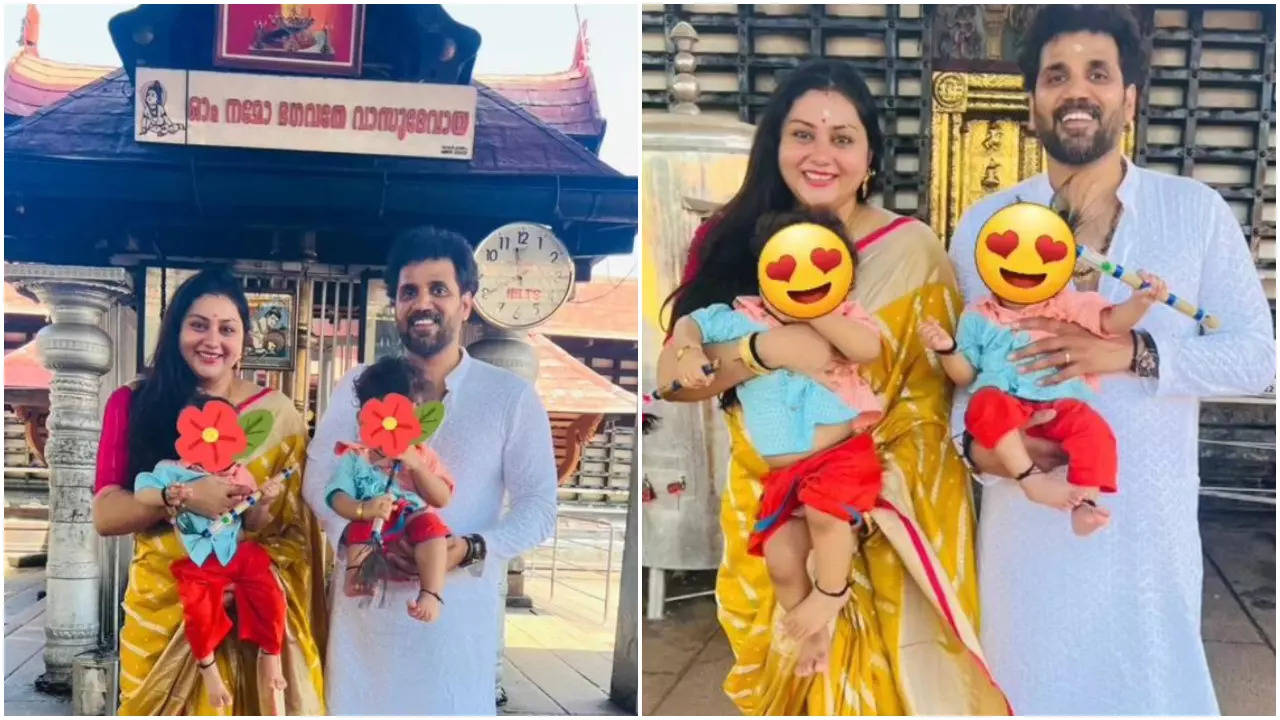 Namitha offers prayers at Ambalappuzha temple as her twin boys turns 1! |  Malayalam Movie News - Times of India