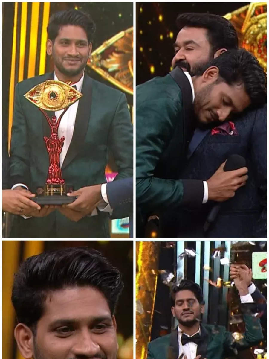 In pics: Akhil Marar's winning moment in Bigg Boss Malayalam 5 | Times ...