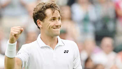 Casper Ruud staves off Laurent Lokoli to reach Wimbledon second round