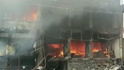 UP: Four people killed in fire at showroom in Jhansi