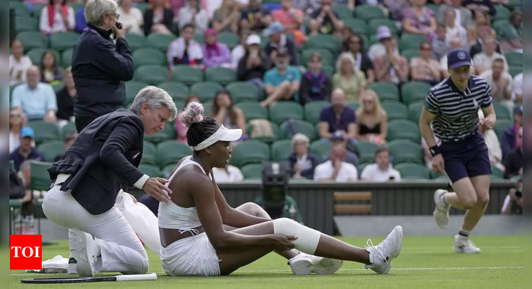 Wimbledon: Elina Svitolina beats injured Venus Williams in first round | Tennis News – Times of India