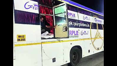 RTO starts inspecting emergency exit of buses on expressway