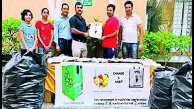 NPCL gives jute bags for plastic bottles to Gr Noida residents