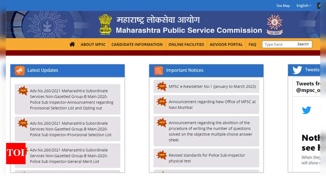 MPSC PSI Result 2023: MPSC releases Provisional Selection and Merit List for Police Sub Inspector recruitment; download here – Times of India