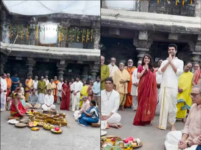 BTS video: Samantha Ruth Prabhu and Vijay Deverakonda paint a picture of love at temple shoot for 'Kushi'