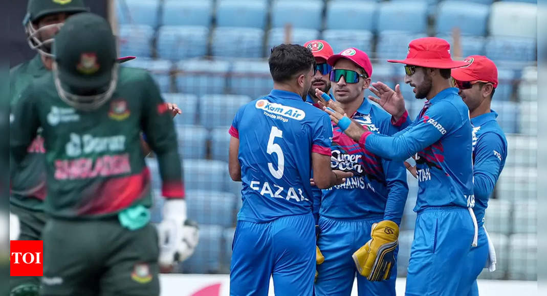 Afghanistan beat Bangladesh in rain-hit first ODI | Cricket News – Times of India