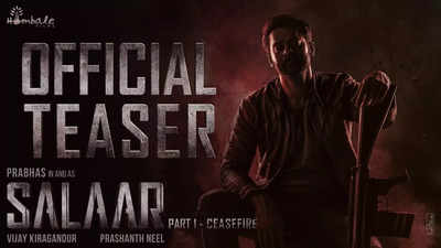 'Salaar' Teaser: Prabhas and Prashanth Neel’s Universe 'Salaar Part 1': CEASEFIRE teaser is here and it promises to be one of the most violent and thrilling rides!