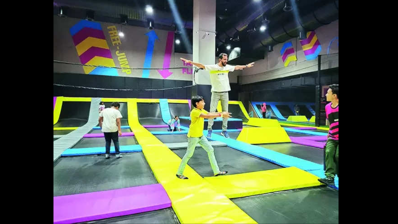 Trampolines bounce their way into fun fitness routine of B