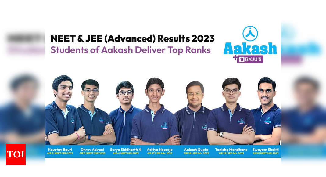 NEET And JEE Results 2023 - Students Of Aakash Institute Secure Top ...