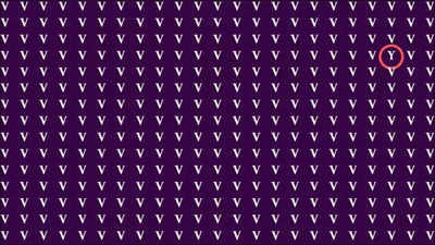 Optical Illusion: Can you spot the letter 'Y' in this puzzle?