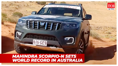 Mahindra Scorpio-N sets world record: Fastest production vehicle to cross Simpson Desert