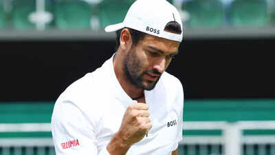 Berrettini fells Sonego in lengthy Italian job in Wimbledon first round