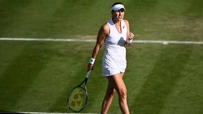 Belinda Bencic rallies past Danielle Collins into Wimbledon third round