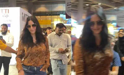 Katrina Kaif gets mobbed by crowd at the airport; her staff pushes fans ...