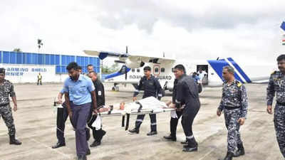 Indian Coast Guard airlifts patient from Lakshadweep