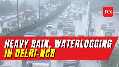 Heavy rain hits national capital Delhi, waterlogging in Gurugram; traffic disrupted