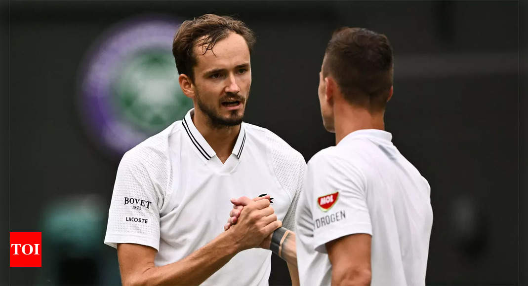 Daniil Medvedev downs Marton Fucsovics to reach Wimbledon last 16 | Tennis News – Times of India