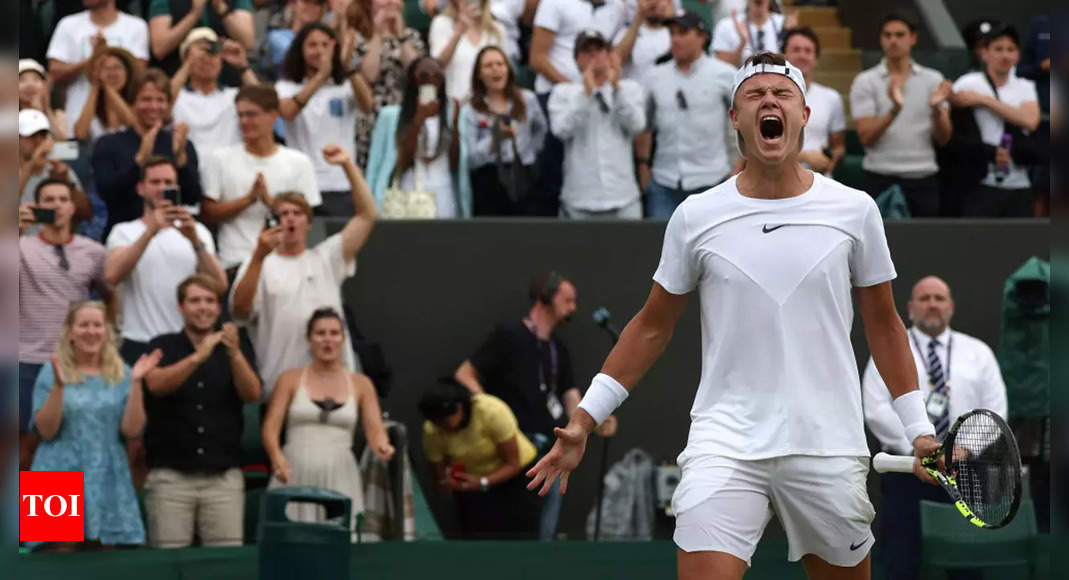 Wimbledon: Holger Rune outlasts Alejandro Davidovich Fokina in five-set roller coaster | Tennis News – Times of India