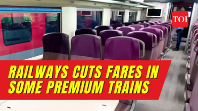 Due to low occupancy, Railway reduces base fares of AC chair car, executive class in some trains by up to 25%