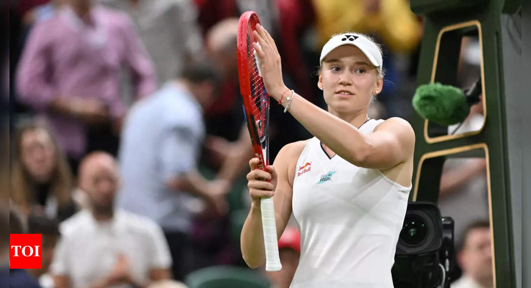 Wimbledon: Elena Rybakina on fire as she suffocates Katie Boulter in 57 brutal minutes | Tennis News – Times of India
