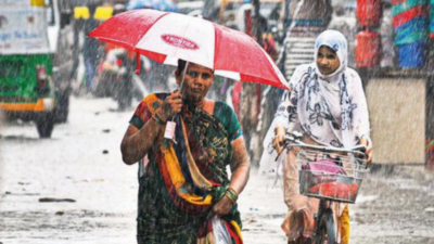 Rain brings down temp by 3°C in city, spares traffic & key roads...