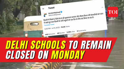 Delhi rains: Schools in National Capital to remain closed on July 10, announces CM Arvind Kejriwal