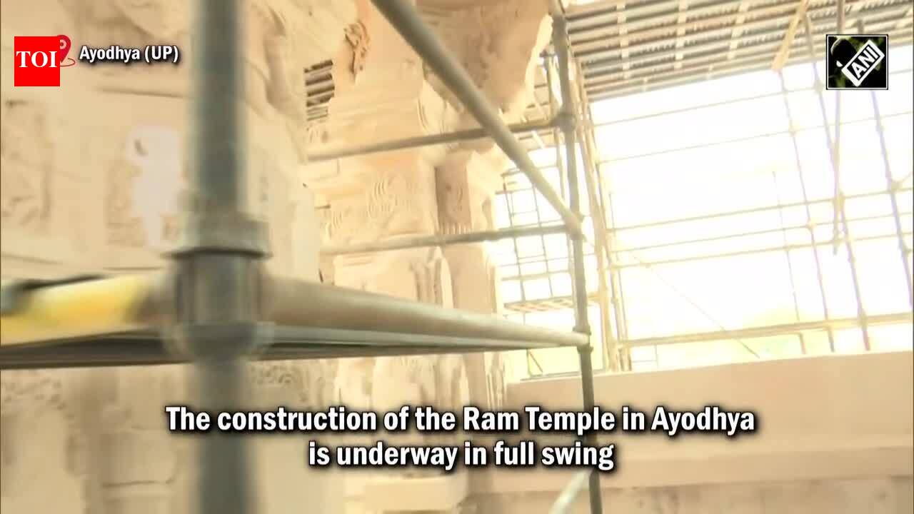 ram mandir: Latest visuals of Ram Temple construction in Ayodhya