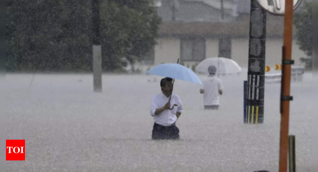 Heavy rains cause flooding and mudslides in southwest Japan, where at least 6 people are missing – Times of India