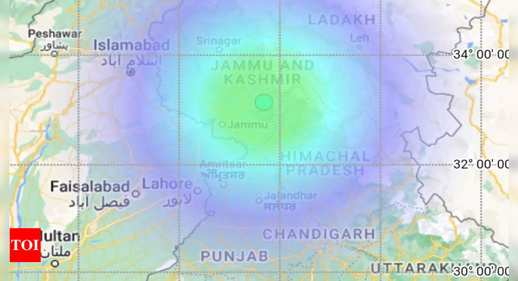 4.9-magnitude earthquake strikes Doda district in Jammu and Kashmir |  Jammu News