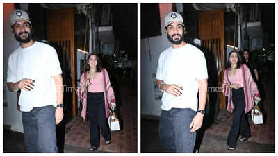 Sunny Kaushal and Sharvari Wagh spotted and snapped outside a ...