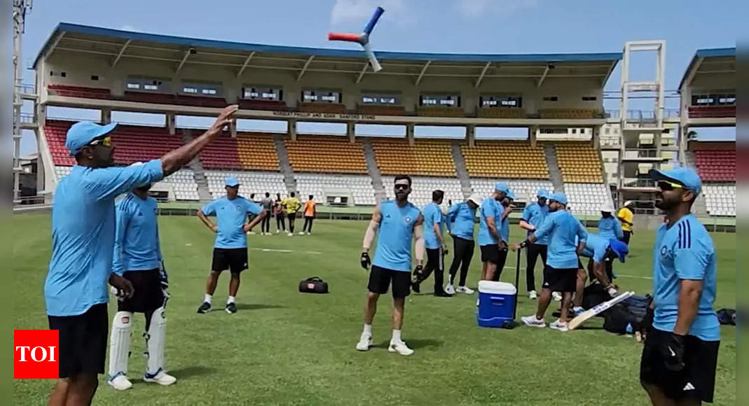 Watch: Team India’s ‘colourful fielding drill’ to sharpen reflexes | Cricket News – Times of India