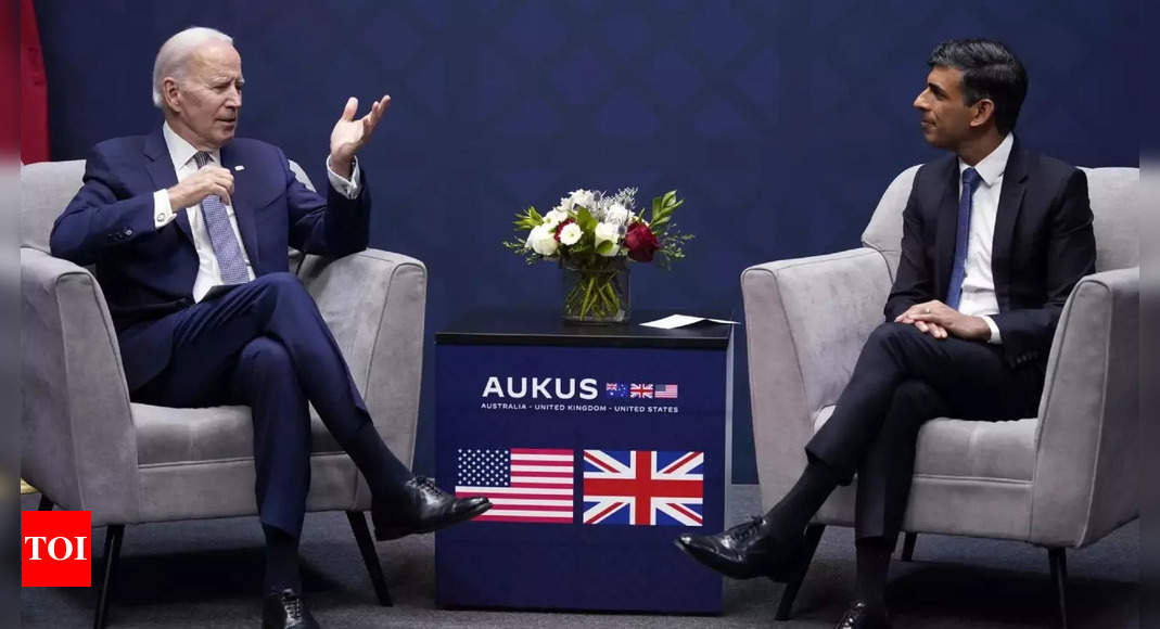 Indo-Pacific on agenda for Biden-Sunak talks in UK – Times of India