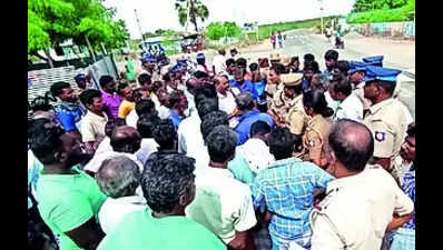 Tension in dalit village as gang torches boards with images of leaders